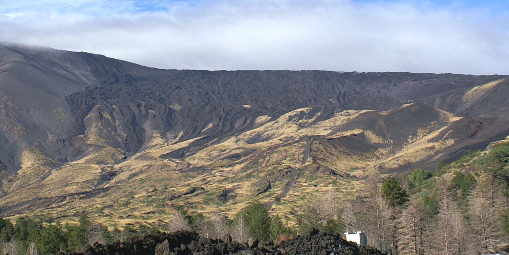 Ladera de Provenzanna con lavas de 1955 a 1971