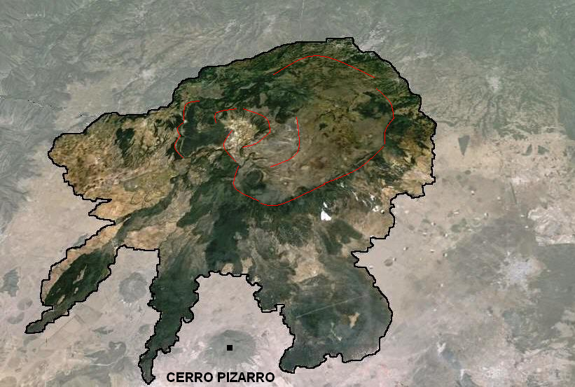 Caldera de Los Humeros. Imagen Google