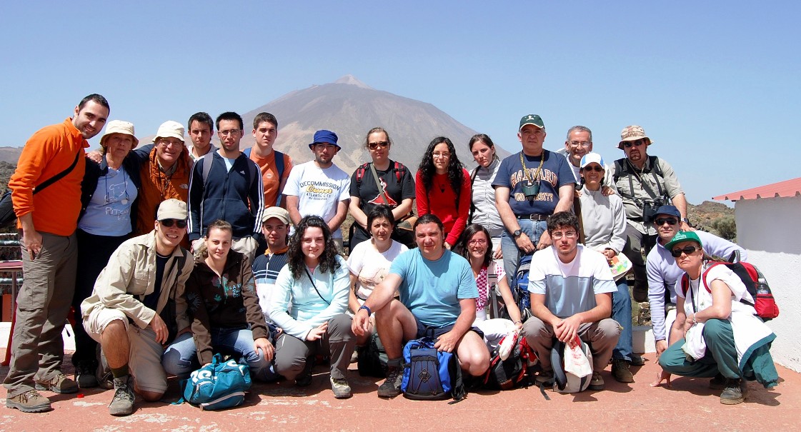 Miembros de GEOVOL e INVOLCAN en el VII Curso Práctico de Geomorfología Volcánica